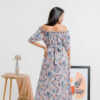 Purple Floral Maxi Dress