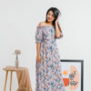Purple Floral Maxi Dress