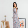Purple Floral Maxi Dress