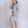 Striped Shirt Dress Blue