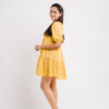 Yellow Silk Floral Mini
