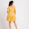 Yellow Silk Floral Mini