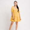 Yellow Silk Floral Mini